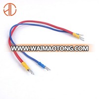 TE faston lug with UL1015 1007 10-24AWG wire harness assembly